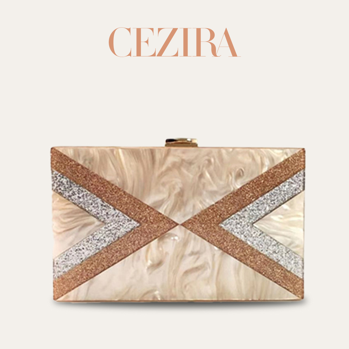 Ethnic Fashion Designers - CR Retro Ethnische Dreieckige Geometrische Acryl-Box