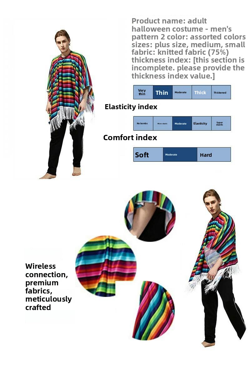 Erwachsenen-Halloween-Umhang E – Ethnic Fashion Brand Bewertung und Preis