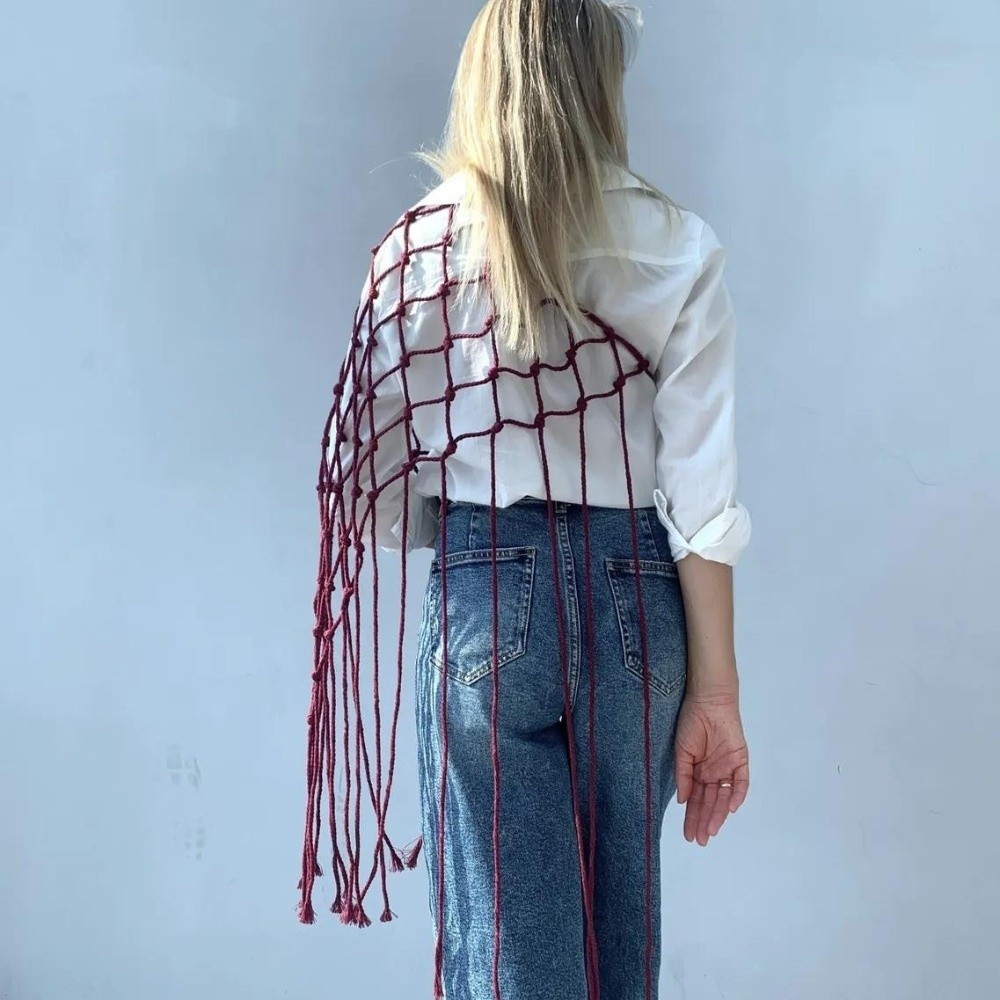 Böhmischer Netz-Fransenschal m – Ethnic Fashion Designers Bewertung und Preis