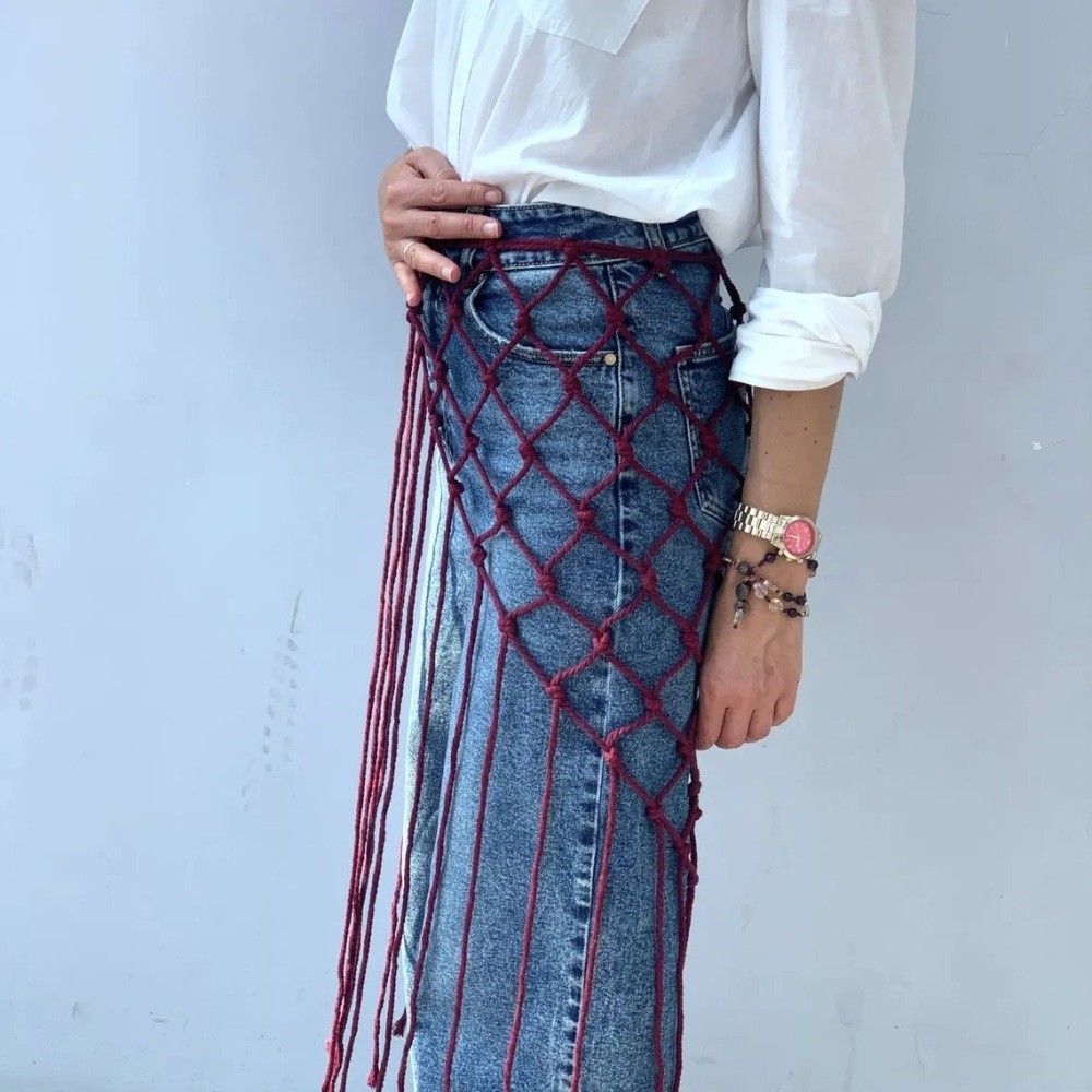 Böhmischer Netz-Fransenschal m – Ethnic Fashion Designers Bewertung und Preis