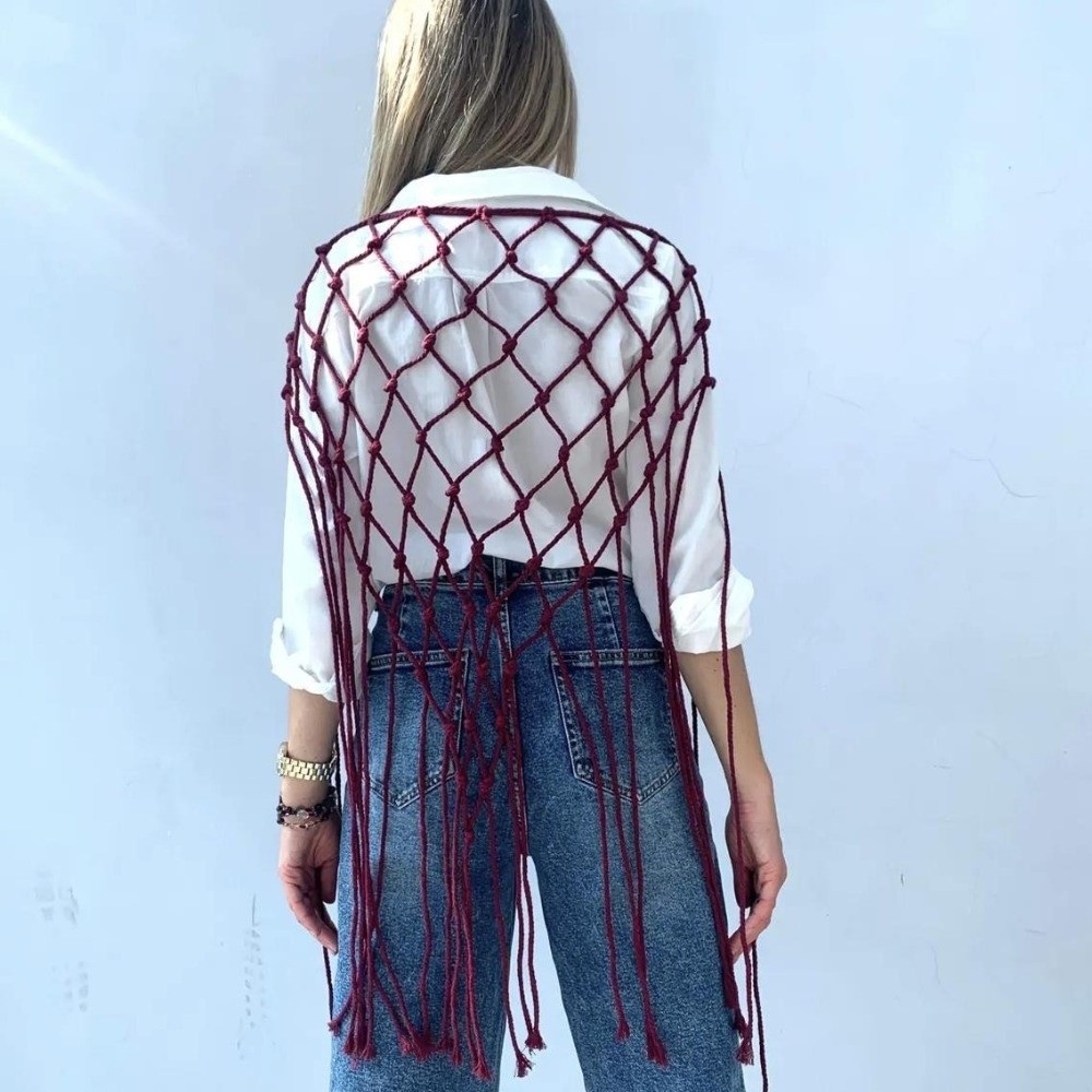 Böhmischer Netz-Fransenschal m – Ethnic Fashion Designers Bewertung und Preis